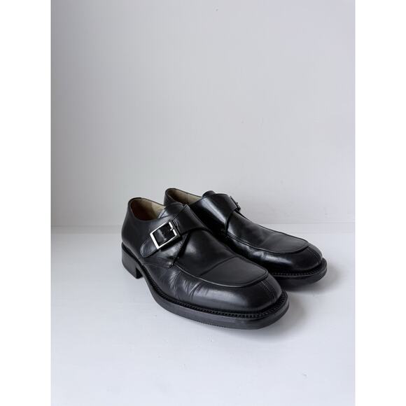Giorgio Brutini Mens Leather Buckle Monk Strap Dress Shoes Black Size 9 main image 4